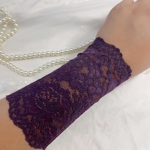 1 piece arm band stretch lace arm cuff cover scar tattoo wrist bracelet arm cuff  arm band wrist cuff sleeve extender lace arm warmers
