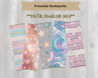 Printable Bookmarks - Pastel Dreams