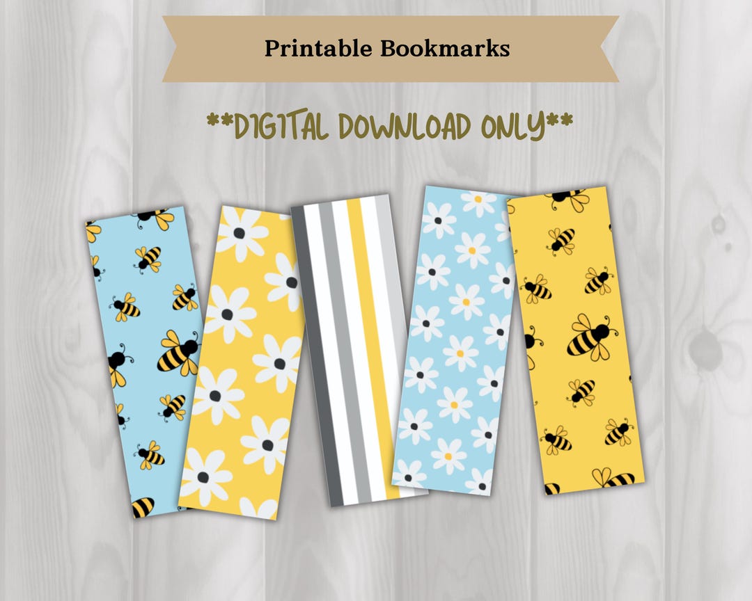 Printable Bookmarks - Spring - Etsy