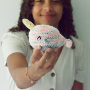 Crochet Narwhal Plush Toy: Nilly the Aquatic Stuffed Animal