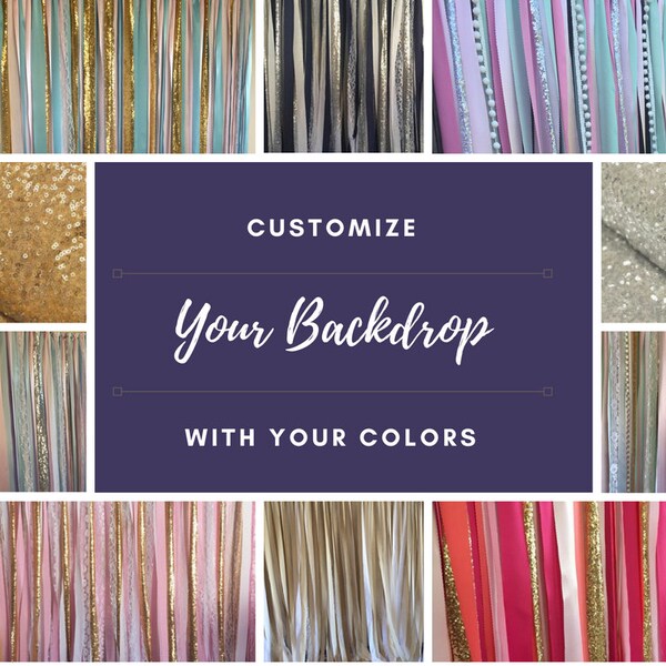 Ribbon Backdrop - Etsy
