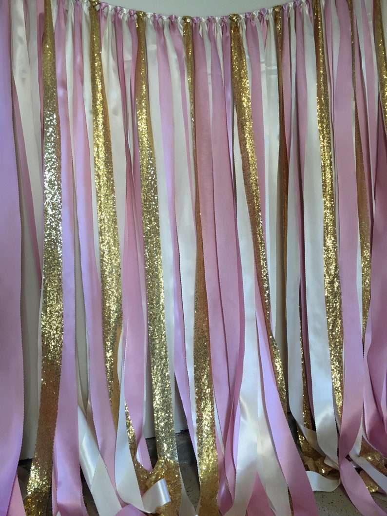Baby Shower Backdrop Fabric Garland Streamers Banner For A Etsy