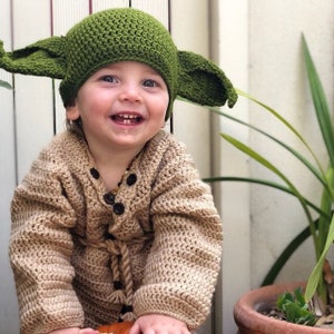 Baby Yoda Mandalorian Handmade Knitted Star War Suit Costume Newbaby Cosplay