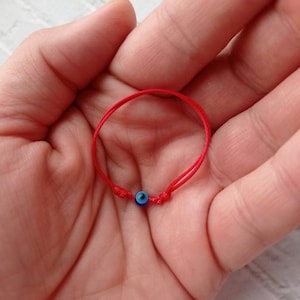Babybeschermingsarmband, rode armband voor baby, verstelbare bescherming, blauwe kraal, boze oog-armband, rode koordarmband, newborn armband