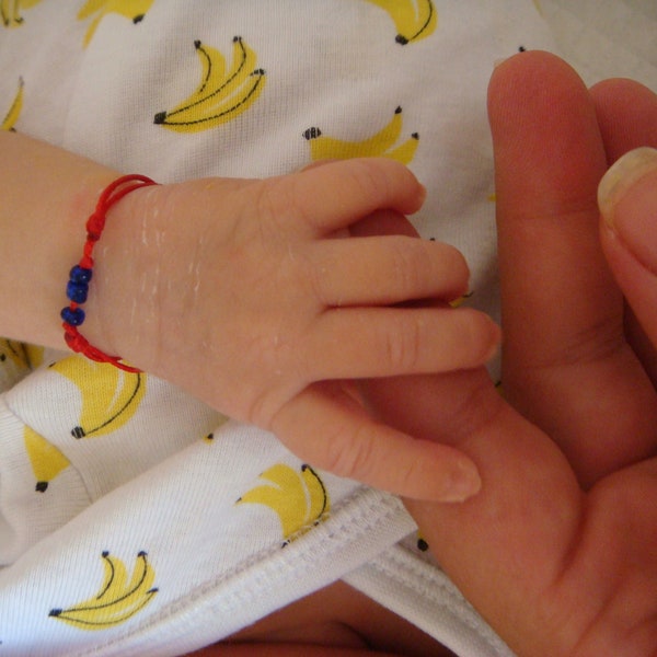 Baby protection bracelet, Red Bracelet For Baby, Baby bead bracelet, baby blue bracelet, Good Luck, Red String Bracelet, newborn Amulet