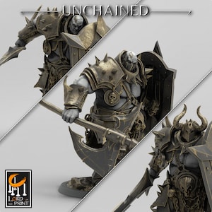 Heavy Soldier - Sword, Shield, Halberd - Rescale Miniatures - With Options