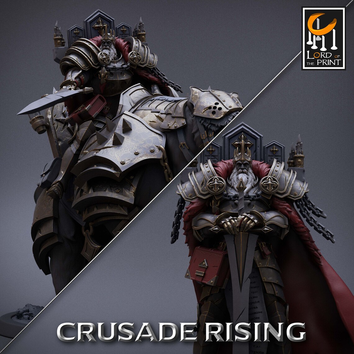 Templar King - Crusade Rising - Rescale Miniatures - Etsy