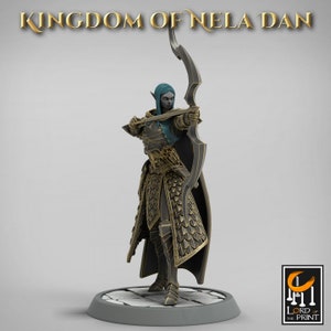 Elf Archer -Kingdom of Nela Dan - Rescale Miniatures - With Options