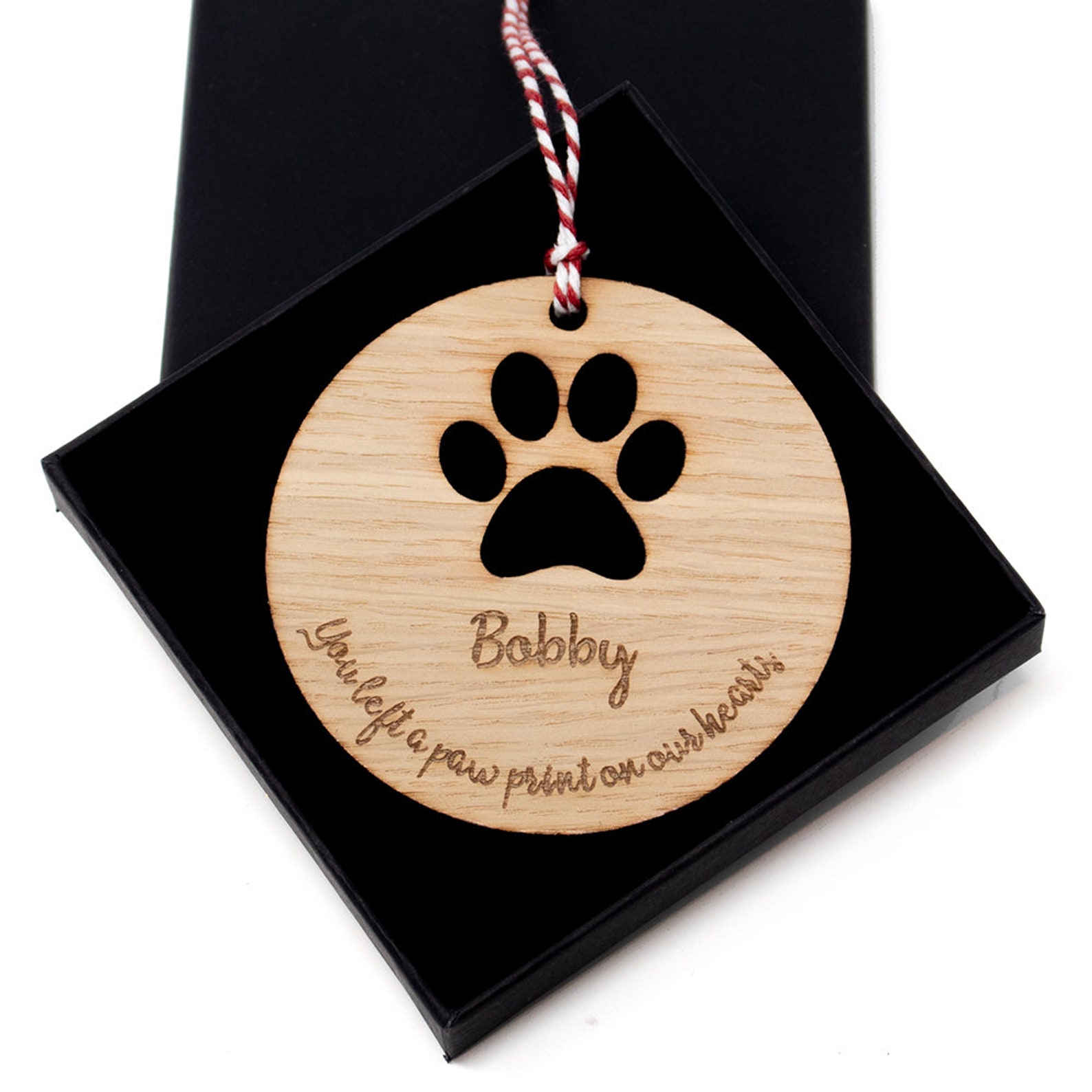 Dog Remembrance Bauble Pet Remembrance Personalised Etsy