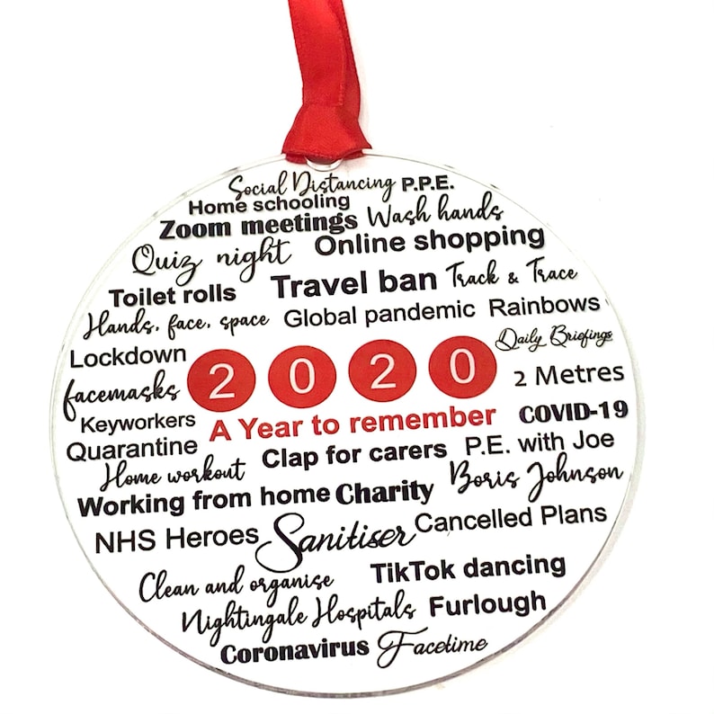 Lockdown 2020 Christmas Tree Decoration Ornament Bauble Etsy UK