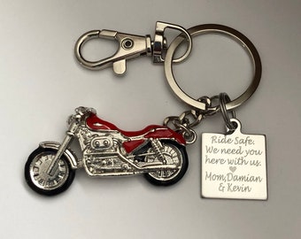 JIYUE 1Pack Genuine Leather Car Logo Keychain Suit for Yamaha Motorcycles Bike Biker Key Chain Bag Key Chain Keyring Family Present for Man and Woman