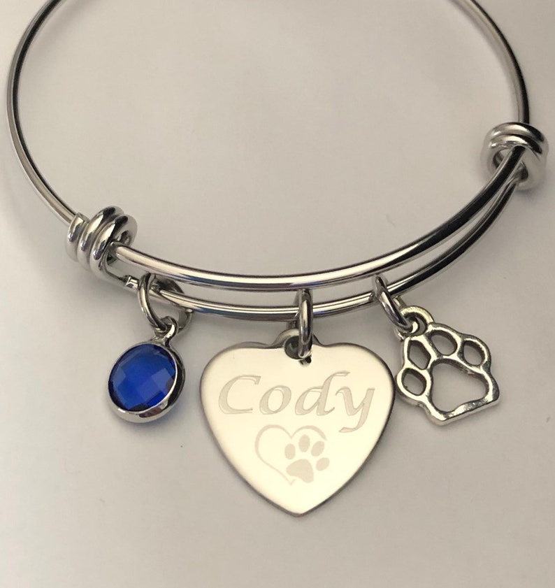 Dog Braceletdog Mom Braceletdog Memorial Etsy
