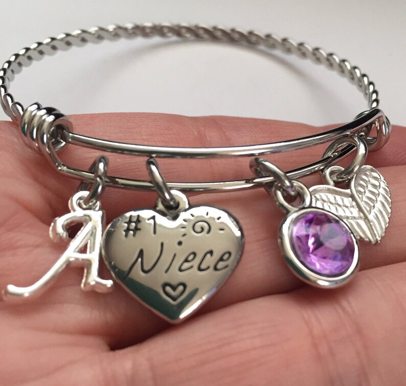 Niece Braceletpersonalized 1 Niece Stainless Steel Charm Etsy
