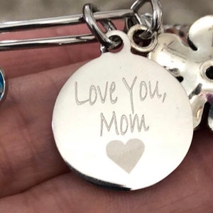 additional engraving on back of charms or cuffs purchased from my shop