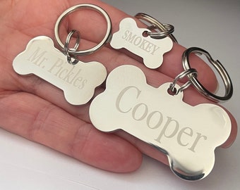 Dog bone dog tag discount