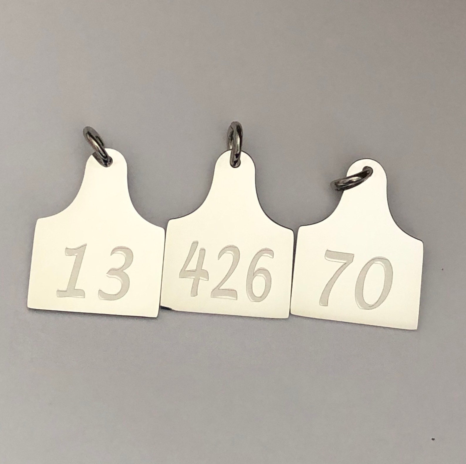 Cattle Tag Stainless Steel Necklaceherd Cattle Tag Engraved Etsy UK