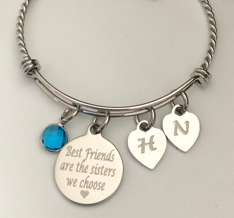 Best Friend braceletone engraved braceletBest Friends are Etsy