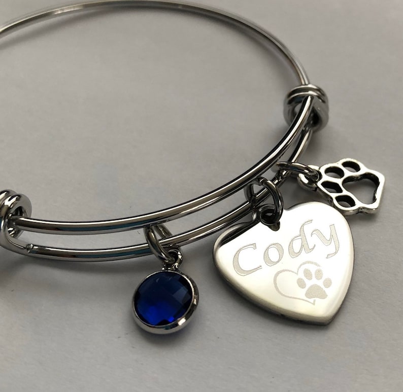 Dog Braceletdog Mom Braceletdog Memorial Etsy