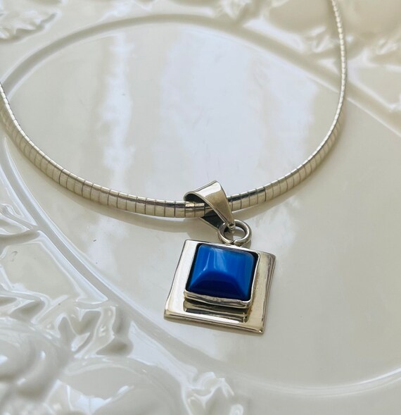 Sterling silver Italy Omega vintage 16” necklace … - image 4