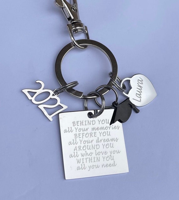 Personalized graduation keychains sale
