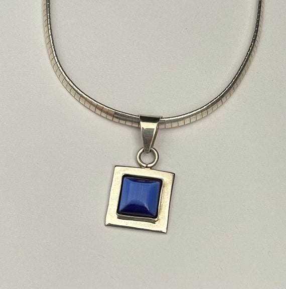 Sterling silver Italy Omega vintage 16” necklace … - image 10