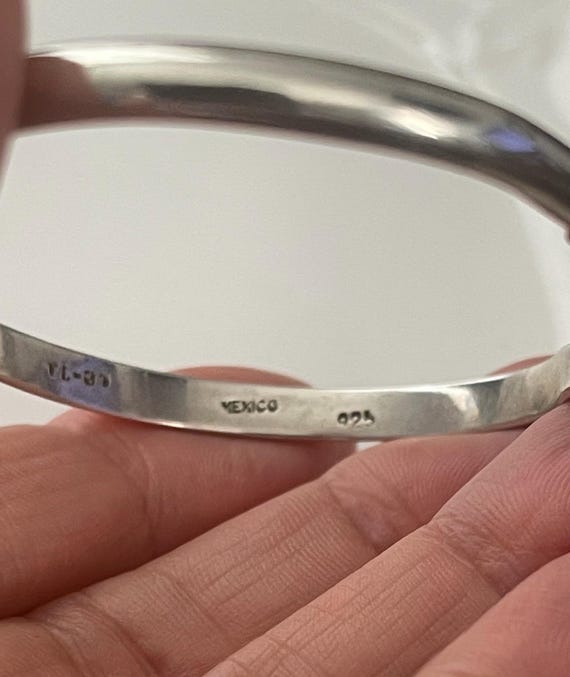 Silver 925 Mexico ブレス Vintage Stamped IF-02 MEXICO 925 Sterling Silver 8