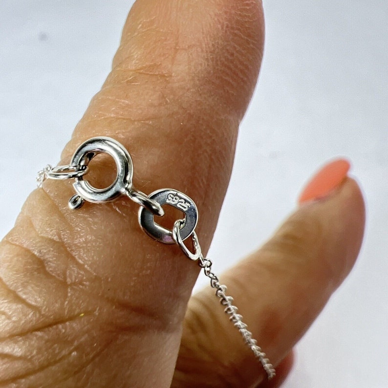 Silver Necklace Marked 825 ATI Heart Faux Diamond Rhinestone 16 Pendant Pear Etsy