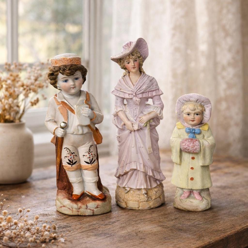 陶器製 子供たちのフィギュア 置物 Porcelain children figurines japan - Etsy 日本