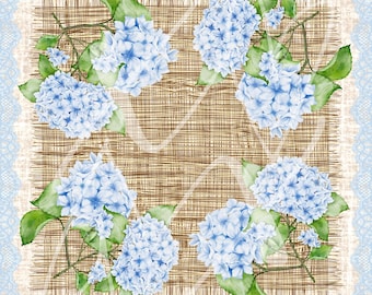 PREORDER Southern Comfort Luxury American Mahjong Mat 32x32 – Neoprene Non Slip Hydrangea Game Mat – Designer Inspired Mahj Gift