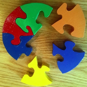 Rompecabezas de madera con rueda de colores para niños, bolsa de tela para guardar tarjetas con ideas y juegos WD160015