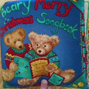 Cloth Book – Beary Merry Christmas Songbook  -  Item BK150120