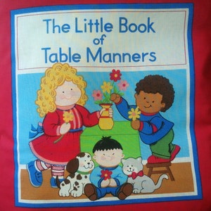 Cloth Book – The Little Book of Table Manners - Item BK150039