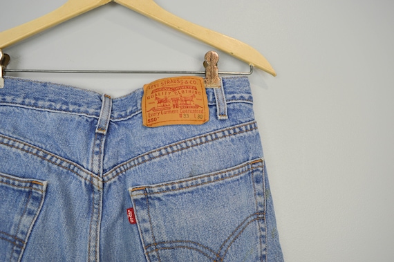 Vintage Distressed 550 Levis Jeans 32, Relaxed Fi… - image 5