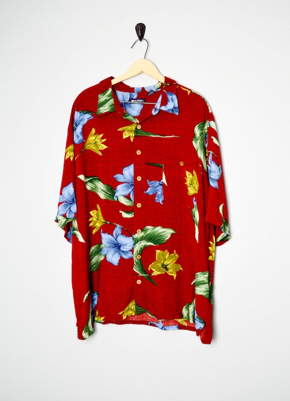 Vintage Hawaiian Shirt 2XL, Vintage Clothing, 90s 