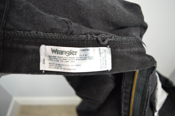 Black Wrangler Jeans 35, Black Wranglers Jeans, B… - image 8