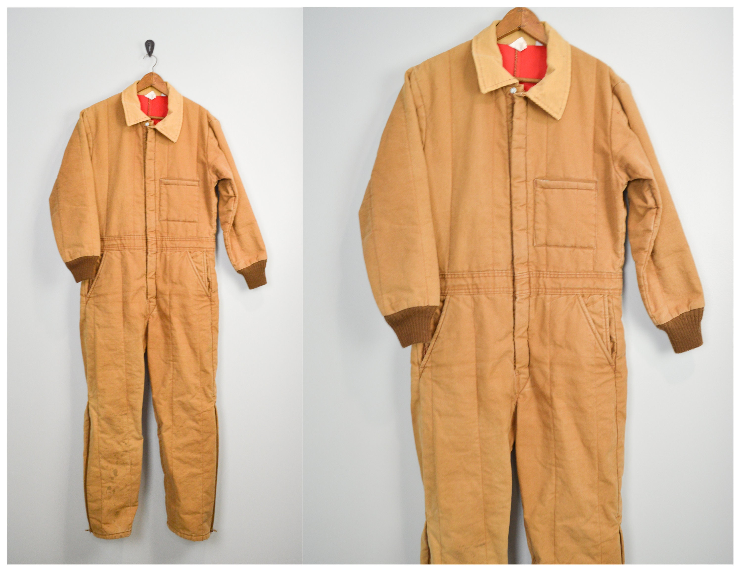 tan work overalls