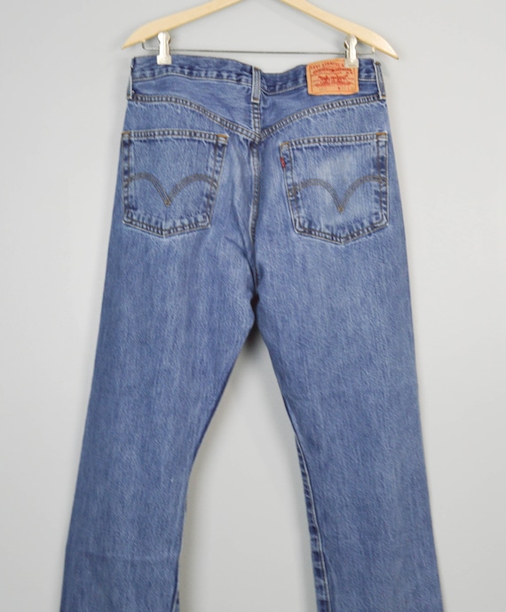 Vintage Distressed 501 Levis Jeans 33/34W, Vintag… - image 5