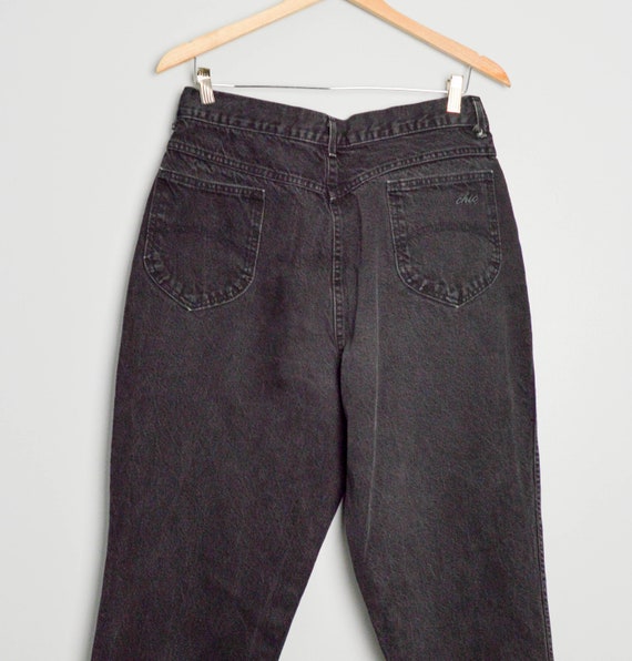 90s Black Mom Jeans 33 Large Tall, High Waisted Mo