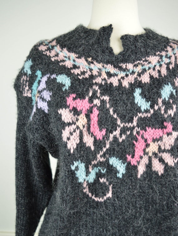 80s Sweater, 80s Clothing, 80s Clothes, Mohair, W… - image 2