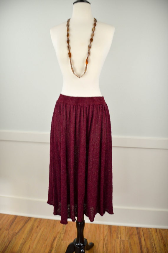 Burgundy skirt 90s hotsell