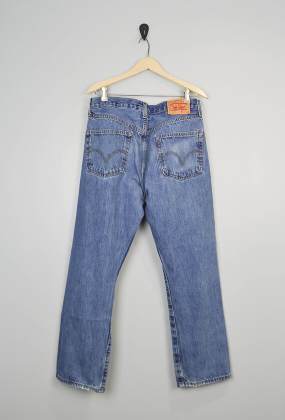 Vintage Distressed 501 Levis Jeans 33/34W, Vintag… - image 4