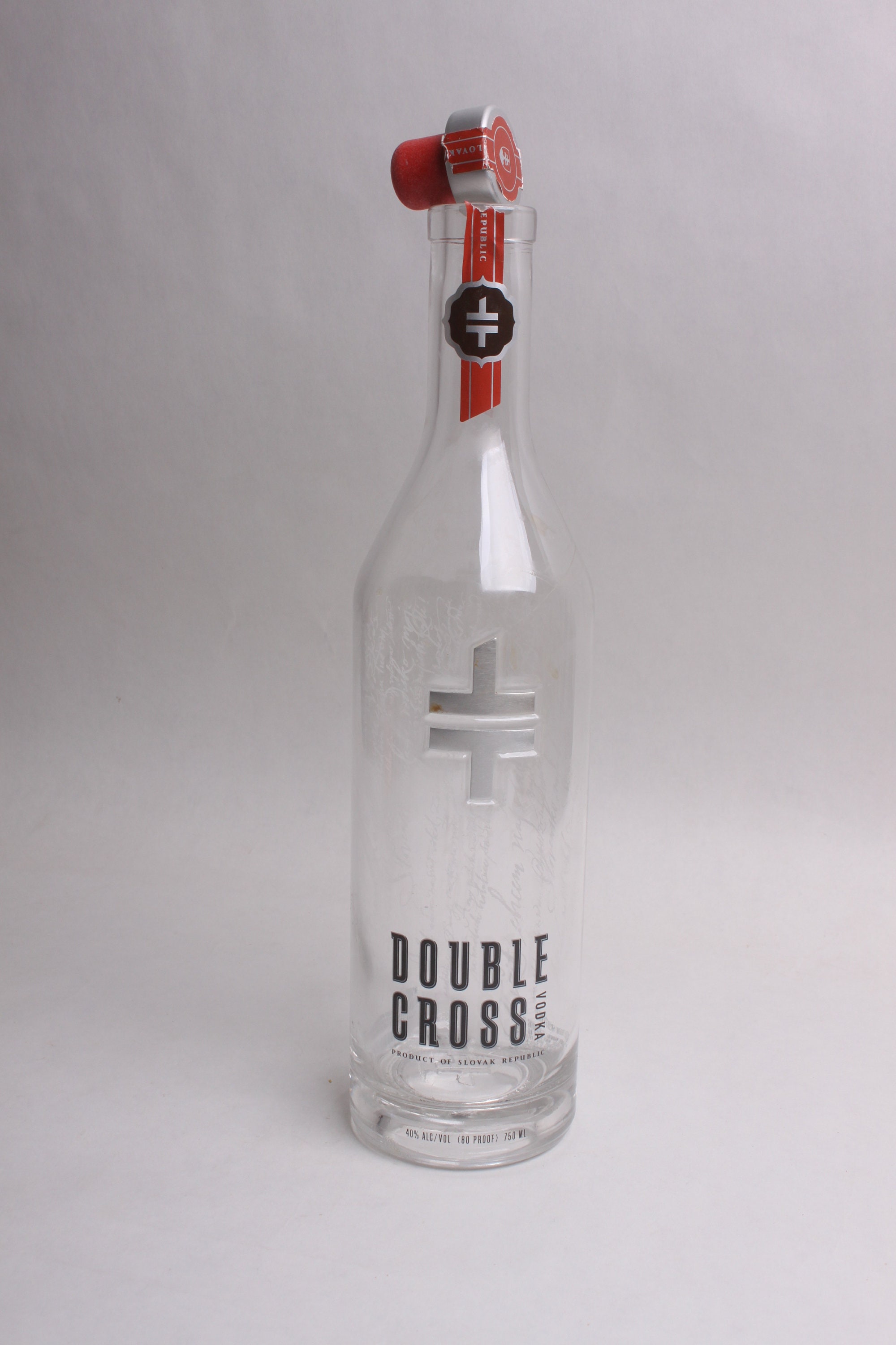 Empty Liquor Bottle Double Cross Vodka 750 Ml Etsy Australia