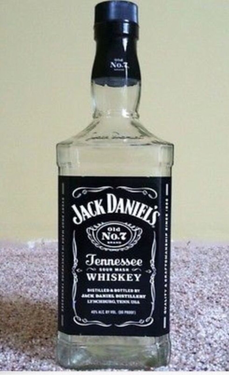 Empty Liquor Bottle Jack Daniels Whiskey Various Sizes Etsy