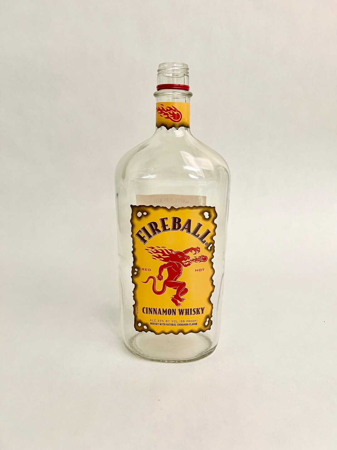 Empty Liquor Bottle - Fireball 1L - Etsy