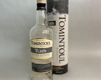 Garrafa de bebida vazia -- Tomintoul Scotch 750ml