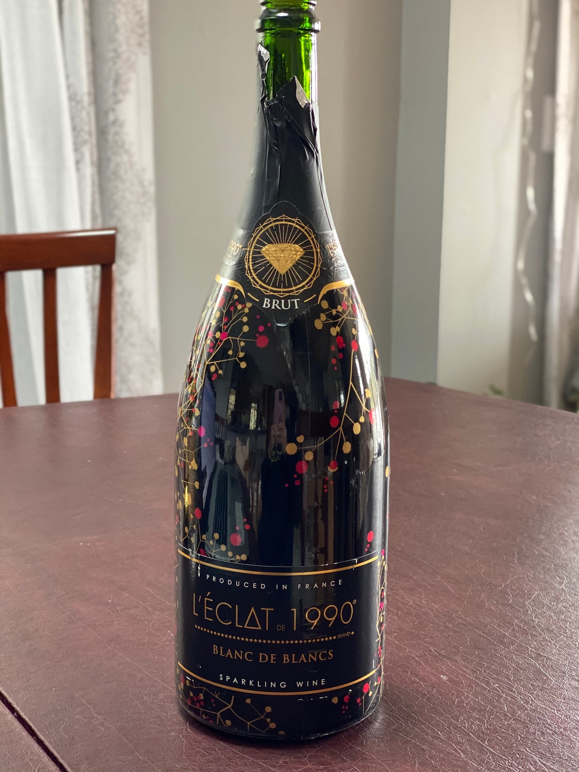 Brut Sparkling Wine LARGE bottle 1.5L Etsy