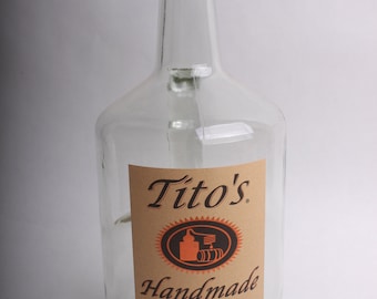 Empty Liquor Bottle -- Tito's Handle BIG Bottle - 1.75L
