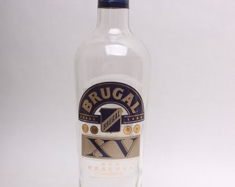 Empty Liquor Bottle -- Brugal XV Rum 750 ml