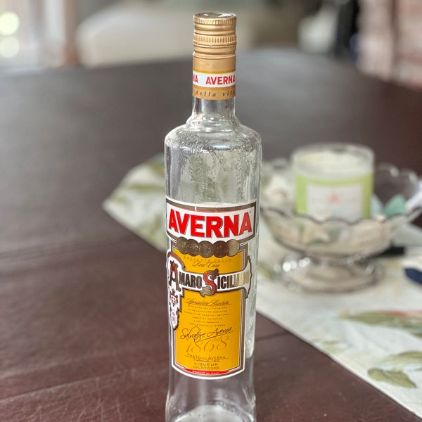 Empty Bottle --  Averna,  750 ml Bottle