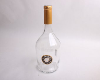 Empty Wine Bottle -- Pretty Shape - Clear Glass